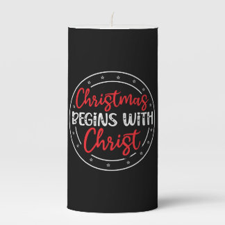 Christmas Begins With Christ-65772 Pillar Candle