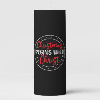 Christmas Begins With Christ-65772 Pillar Candle