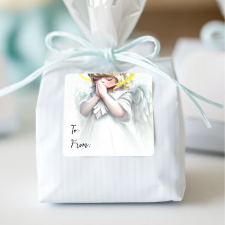 Christmas begins with Christ Praying Angel