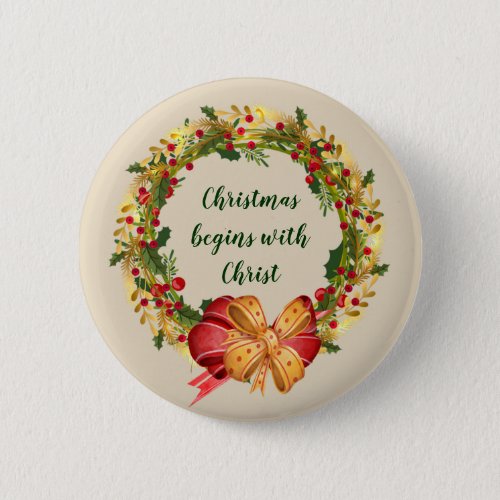 Christmas Begins with Christ  Quote Button