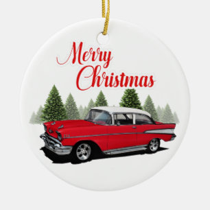 Christmas Bel Air Ceramic Ornament