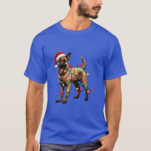 Christmas Belgian Malinois  T_Shirt