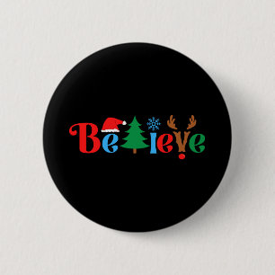 Christmas Believe Button