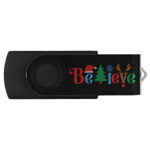 Christmas Believe Flash Drive