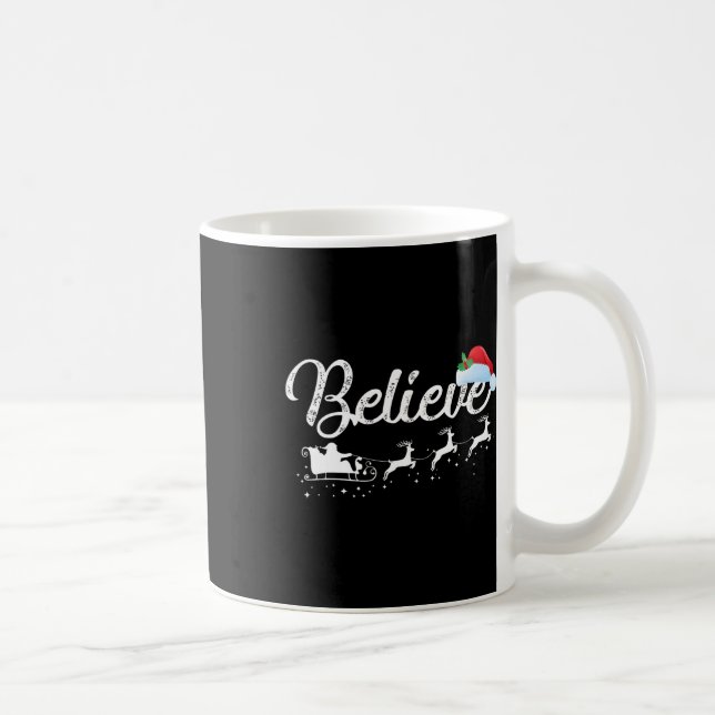 Christmas - Believe In Santa Claus  Coffee Mug (Right)