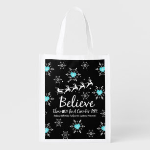 Christmas Believe Reusable Grocery Bag