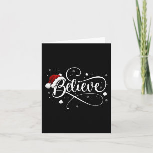 Christmas  - Believe Santa Claus Believe Christmas Card