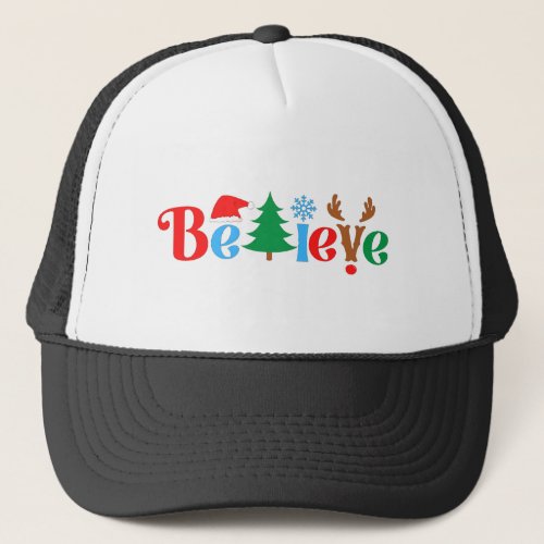 Christmas Believe Trucker Hat