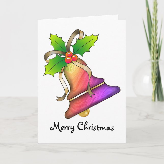 Christmas Bell 22 - Merry Christmas Holiday Card (Front)