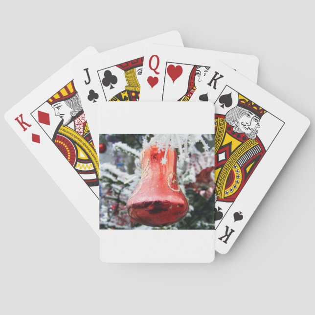 Christmas Bell Decoration Poker Cards (Back)