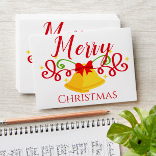 Christmas Bell Festive Money Gift Envelope