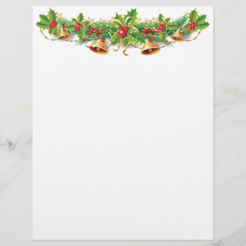 Christmas Bell Garland Letterhead