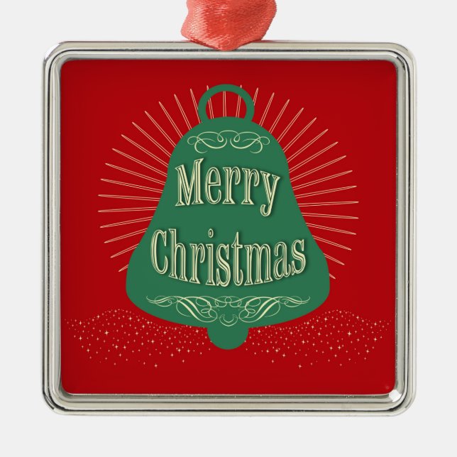 Christmas bell metal ornament (Front)