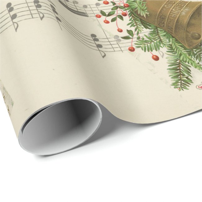 Christmas Bell Music Wrapping Paper