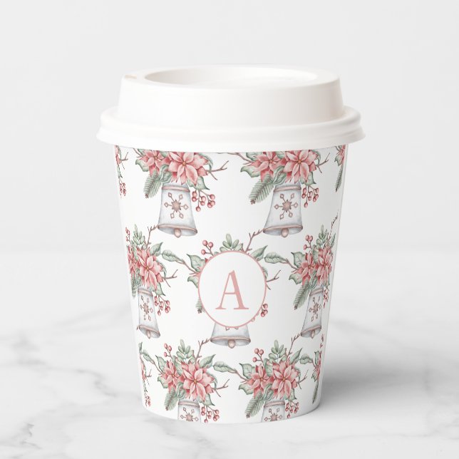 Christmas Bell Pattern  Paper Cups (Back)