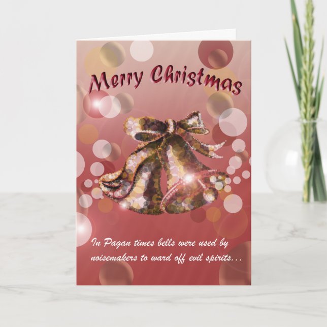 Christmas Bell (Red) Holiday Card (Front)