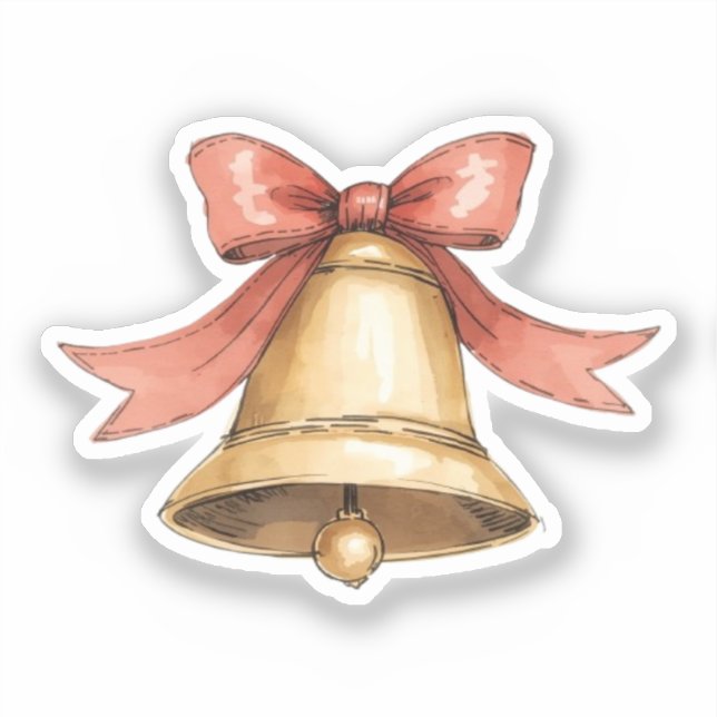Christmas Bell Sticker (Front)