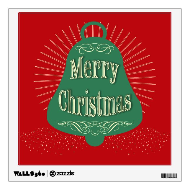 Christmas bell wall decal (Front)