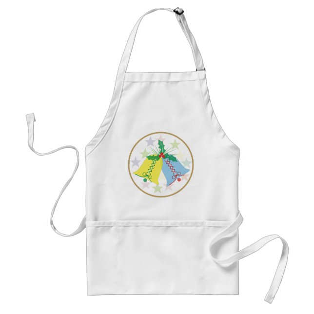 Christmas Bells Adult Apron (Front)