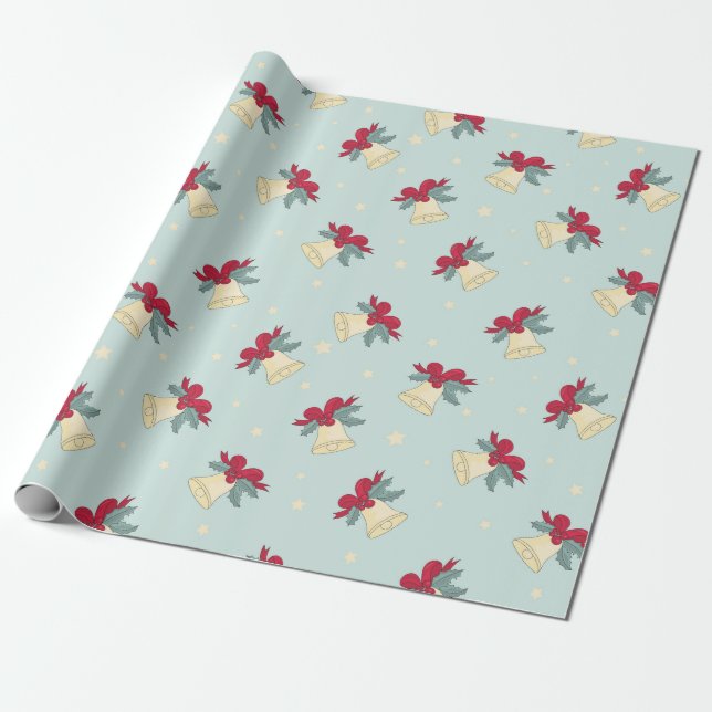 Christmas Bells Are Ringing - Wrapping Paper (Unrolled)