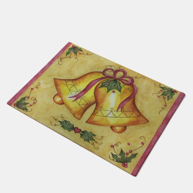 Christmas Bells Doormat (Angled)