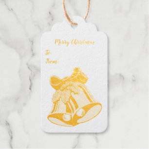 Christmas Bells Foil Gift Tag