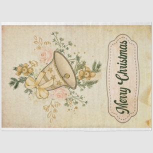 Christmas Bells Greetings Merry Christmas Tissue Paper