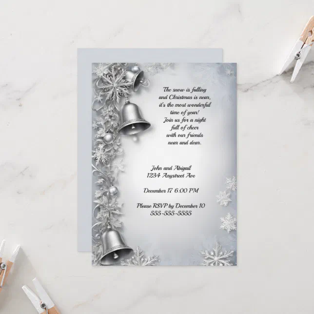 Christmas Bells Holiday Party Invitation Zazzle