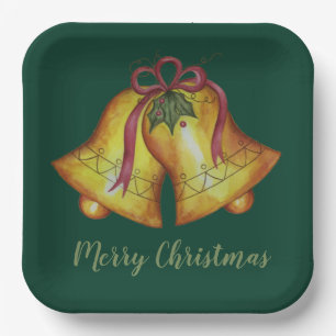 Christmas Bells Holiday Party Paper Plates