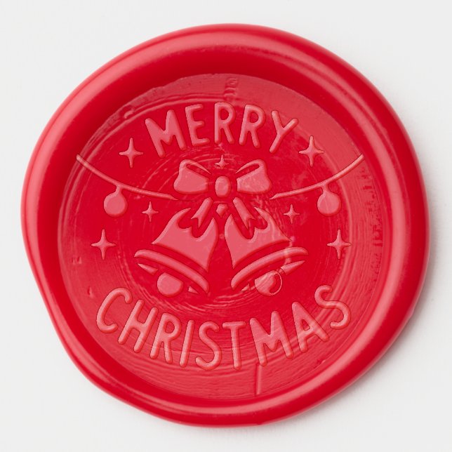 Christmas Bells Holidays Wax Sticker (Front)