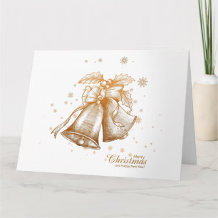 Christmas Bells-Merry Christmas-Happy New Year Card