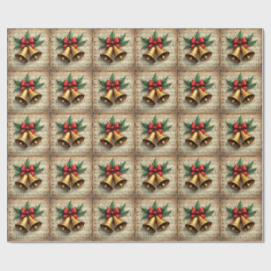 Christmas Bells on Sheet Music, Wrapping Paper