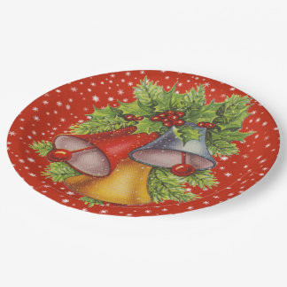 Christmas Bells Paper Plates
