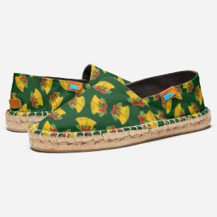 Christmas Bells Pattern Espadrilles