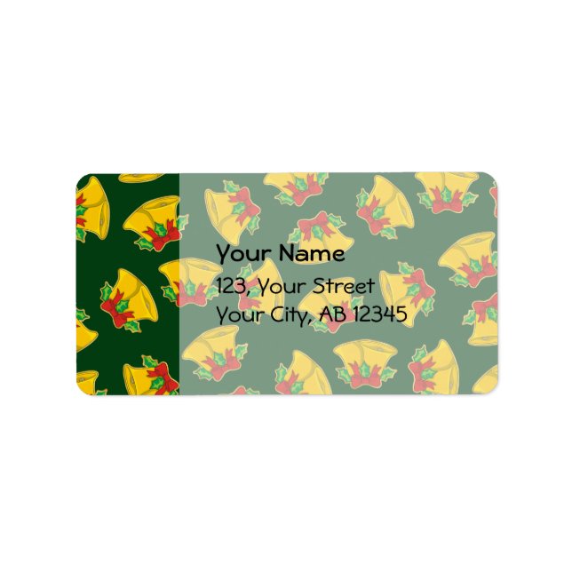Christmas Bells Pattern Label (Front)
