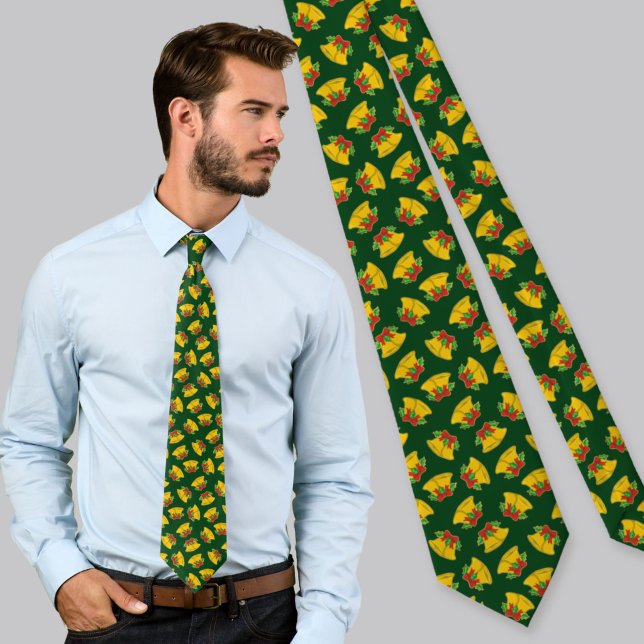Christmas Bells Pattern Neck Tie (Creator Uploaded)