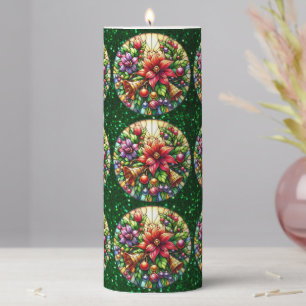 Christmas Bells Pillar Candle