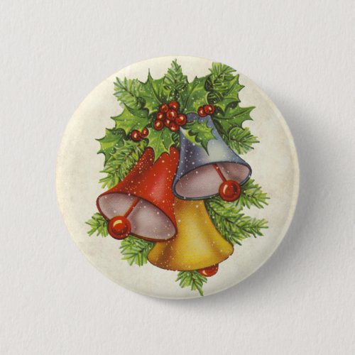 Christmas Bells Pinback Button