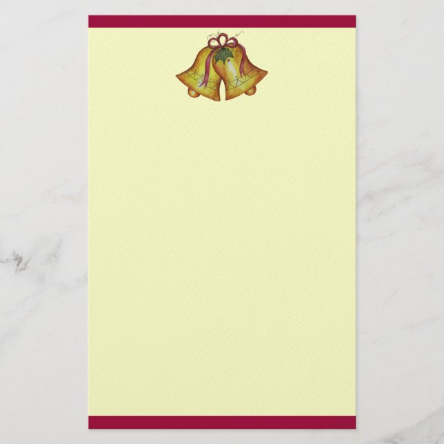 Christmas Bells Stationery (Front)