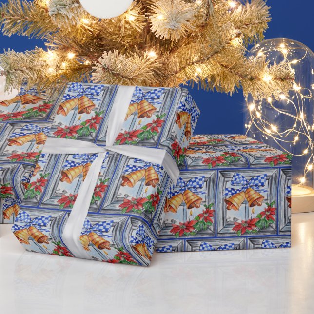 Christmas Bells with Mouse Wrapping Paper (Holidays)