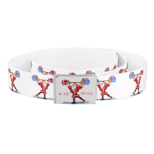 Christmas  Belt Gift Bodybuilder Santa with Gifts (Coil)