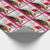 Christmas Bengal Cat amazing wrapping paper (Corner)