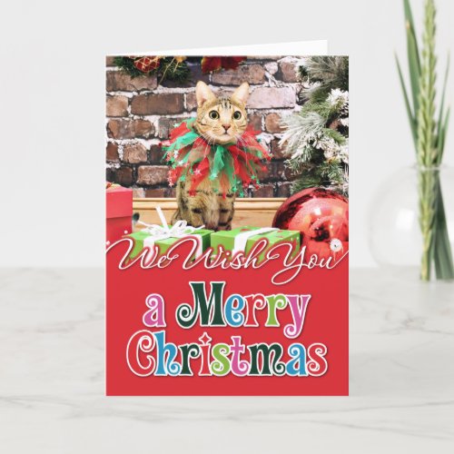 Christmas _ Bengal Cat _ Jack Holiday Card