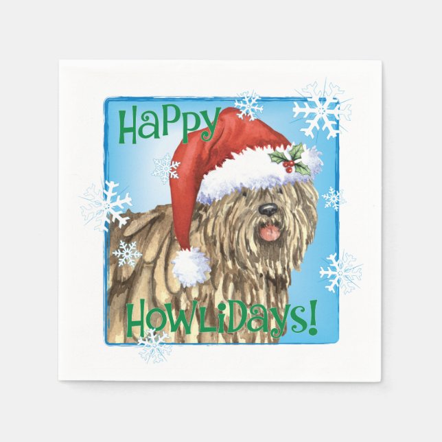 Christmas Bergamasco Napkins (Front)