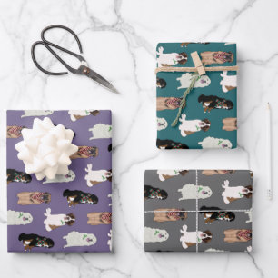 Christmas Bernese Leonberger St Bernard Pyrenees   Wrapping Paper Sheets