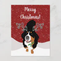 Xmas Lighting Reindeer Hat Bernese Mountain Dog Christmas Gift