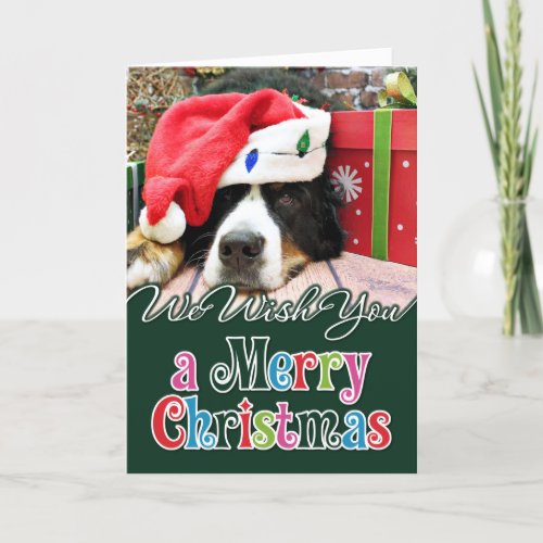 Christmas _ Bernese Mountain Dog _ Mya Holiday Card