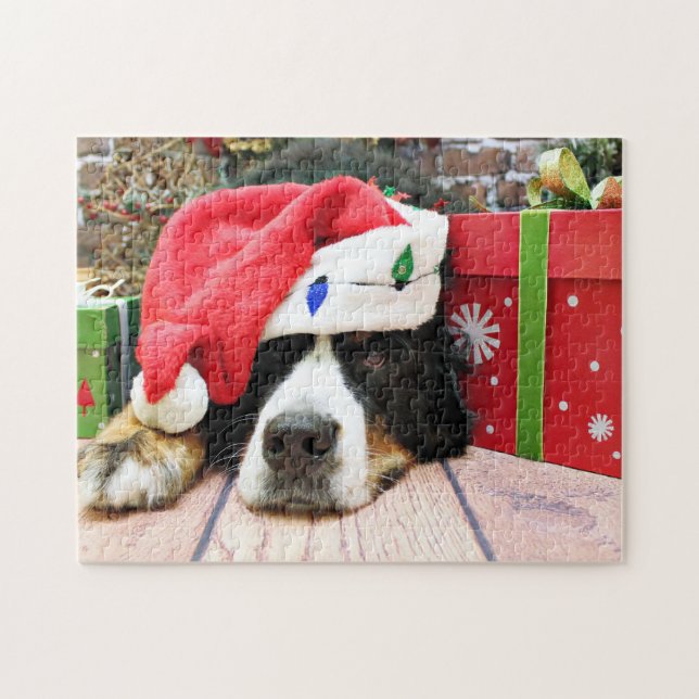 Christmas - Bernese Mountain Dog - Mya Jigsaw Puzzle (Horizontal)