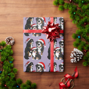 Christmas Bernese Mountain Dog Wrapping Paper