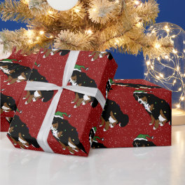 Christmas Bernese Mountain Dog Wrapping Paper